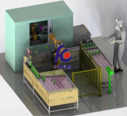 機(jī)床上下料機(jī)器人工作站 