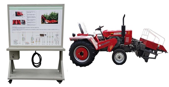 背負式玉米聯(lián)合收獲機在線檢測綜合實訓臺