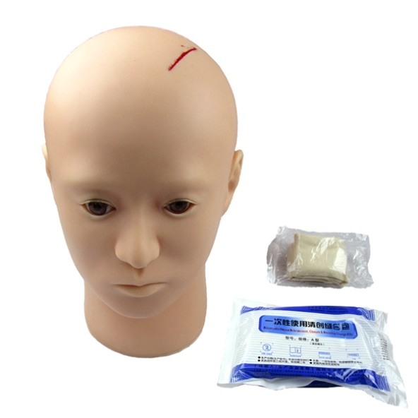 FC E106清創(chuàng)縫合訓(xùn)練頭部模型