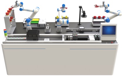 多機(jī)器人協(xié)同與視覺感知實(shí)訓(xùn)生產(chǎn)線